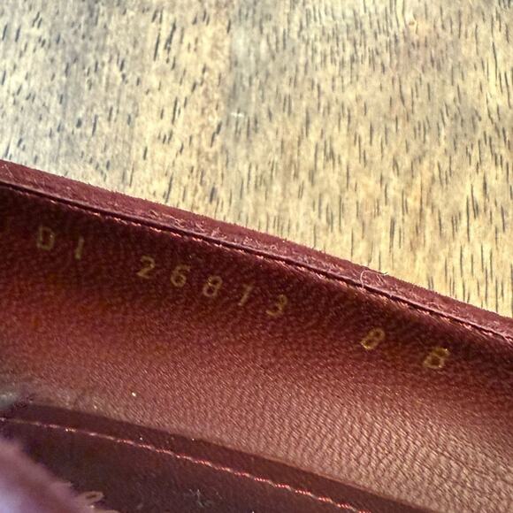 Salvatore Ferragamo Women’s Comiso Suede Leather Pump Chunky Heel Burgundy Sz 8 - Picture 11 of 13